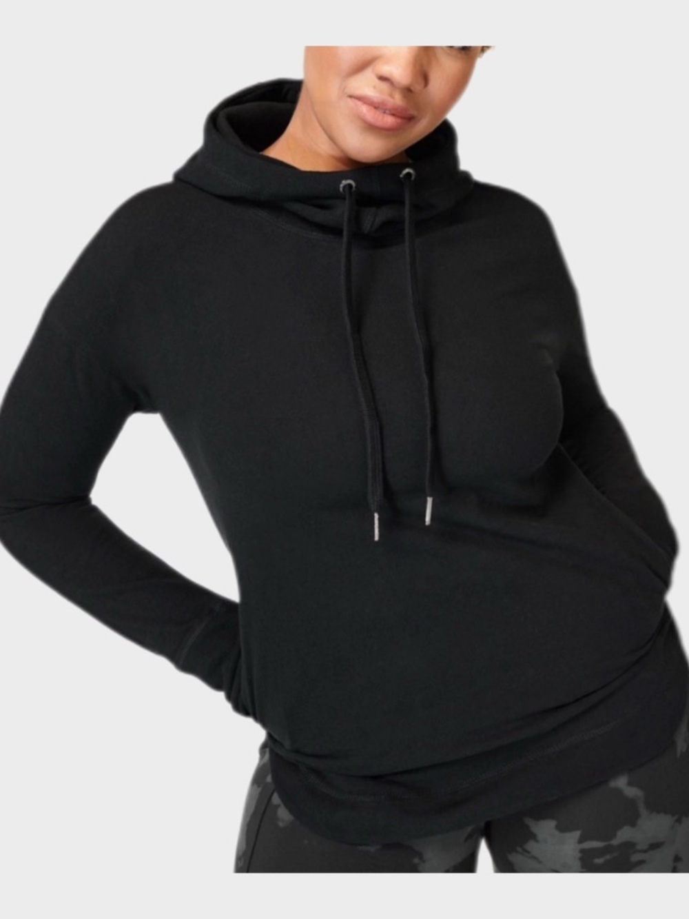 Sweaty Betty Escape Luxe Fleece Hoodie Black Size M